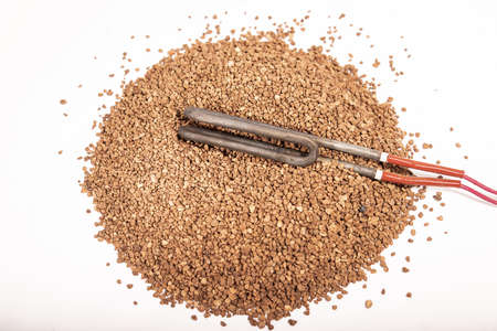 Crushed olive seeds pellets as ecological and economical heating.の写真素材