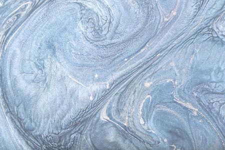 Marble ink colorful. Blue marble pattern texture abstract background. can be used for background or wallpaper.の写真素材