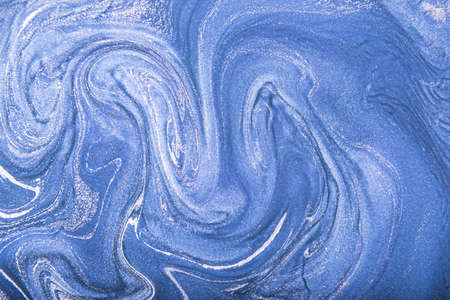 Marble ink colorful. Blue marble pattern texture abstract background. can be used for background or wallpaper.の写真素材