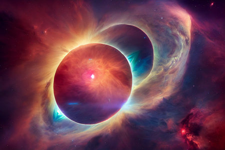 Outer space shooting star comet asteroid meteor planet astrology solar system galaxy universe