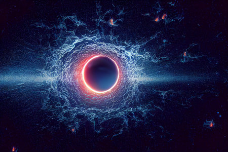 Big asteroid in the space. Potentially hazardous asteroids. Asteroid in outer space