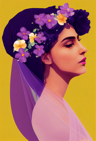 Muslim woman freedom concept. Fighter for human rights. Woman Life Freedom Posterの写真素材