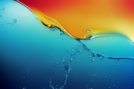 Transparent creativity. Abstract artwork. Trendy wallpaper. Ink colors are amazingly bright, luminous, translucent, free-flowing, and dry quickly. Natural pattern, luxury.の素材