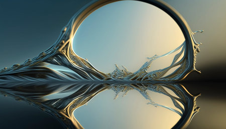 Abstract water landscape texture background. aigenerative