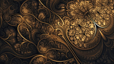 Abstract fractal. Fractal art background for creative design. Decoration for wallpaper, desktop, poster, cover booklet. Print for clothes, t-shirt. Creative illustration for designの素材