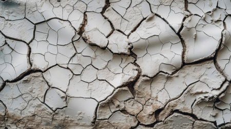 Dry cracked earth background. Global warming, climate change and global warming concept.の素材