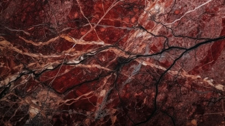 Red marble texture background pattern with high resolution. Marble motifs that occur naturally.の素材