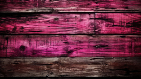 Wooden background or texture. Wooden planks painted in pink.の素材