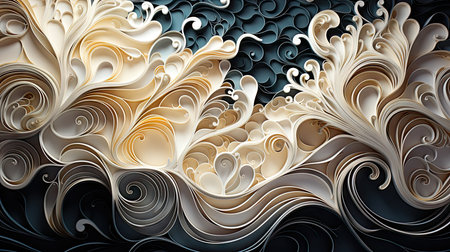 Abstract fractal. Fractal art background for creative design. Decoration for wallpaper, desktop, poster, cover booklet. Print for clothes, t-shirt. Creative illustration for designの素材