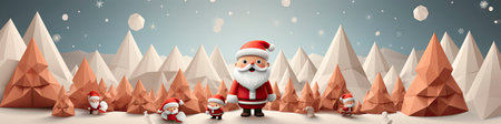 Set of cartoon Christmas illustrations isolated on whiteの素材