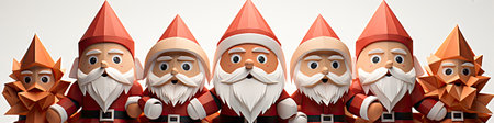 Set of cartoon Christmas illustrations isolated on whiteの素材