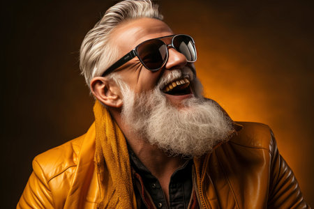 Alternative and rocker Santa Claus, less traditional imageの素材