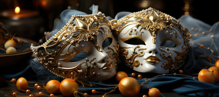 Venetian Elegance, Enchanting Carnival Masksの素材