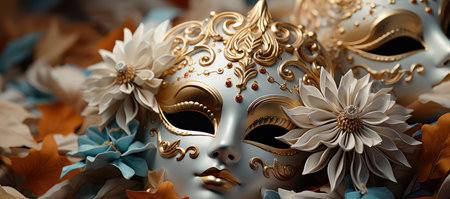 Venetian Elegance, Enchanting Carnival Masksの素材