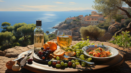 Mediterranean Feast by the Seaの素材