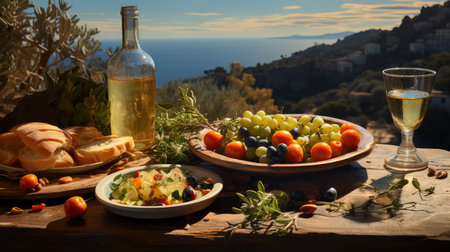 Mediterranean Feast by the Seaの素材