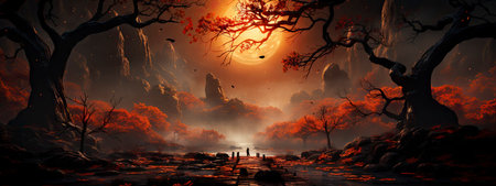 Fantasy wallpaper for various decorationsの素材