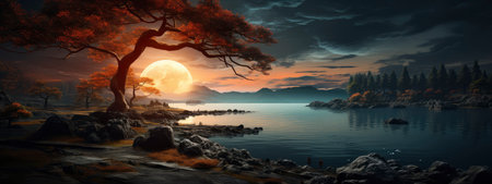 Fantasy wallpaper for various decorationsの素材