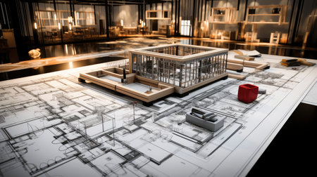 Architectural Fusion: Sketch and Reality Blendの素材