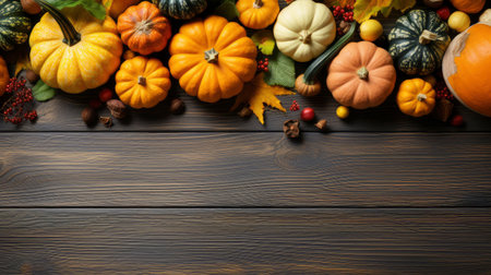 Gourmet Pumpkin Soup Amidst Harvest Vegetablesの素材