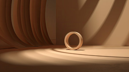 The Allure of Minimalism: Geometric Beauty and the Play of Light in a Modern Architectural Spaceの素材