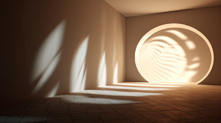The Allure of Minimalism: Geometric Beauty and the Play of Light in a Modern Architectural Spaceの素材