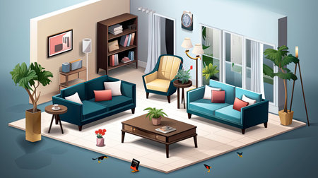 Beautiful modern style luxury home at sunset, featuring entrance and elegant designの素材