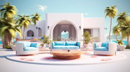 Vibrant Homestead Oasis: Luxurious Leisure and Lush Landscaping in Suburban Blissの素材