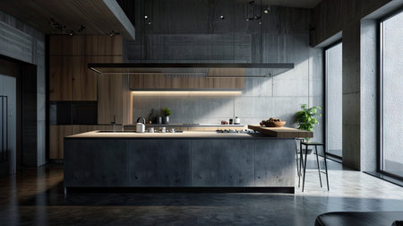 Modern kitchen and minimalist interior designの素材