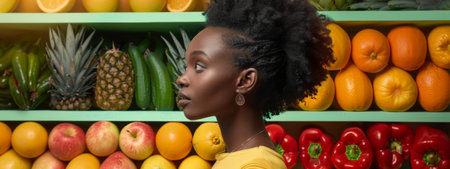 A warm, inviting scene inside a botanical shop showcasing eco-friendly beauty products on shelves, with potted plants and natural light enhancing the eco-conscious and sustainable environment.の素材