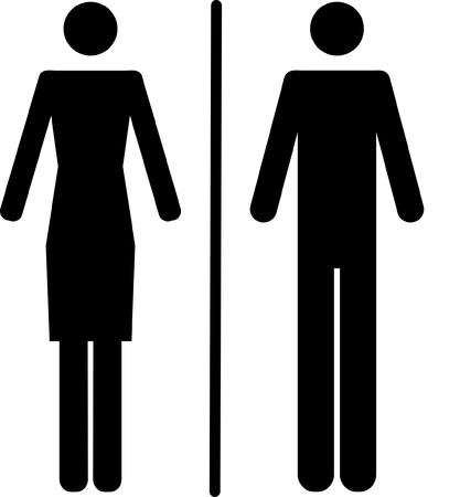 Toilet sign symbolのイラスト素材
