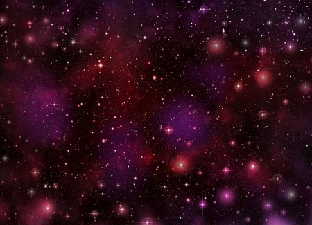 A space of the galaxy ,atmosphere with stars at dark backgroundの写真素材