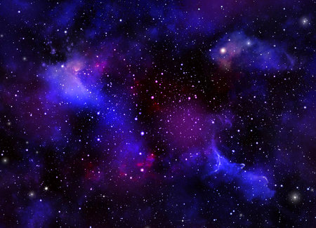 A space of the galaxy ,atmosphere with stars at dark backgroundの写真素材