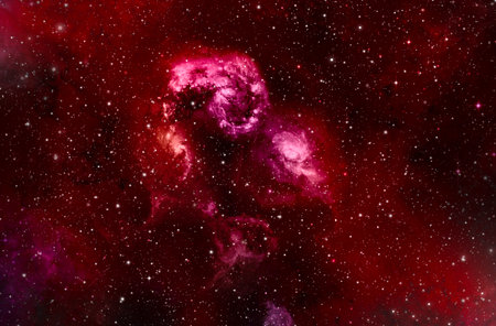 A space of the galaxy ,atmosphere with stars at dark backgroundの写真素材