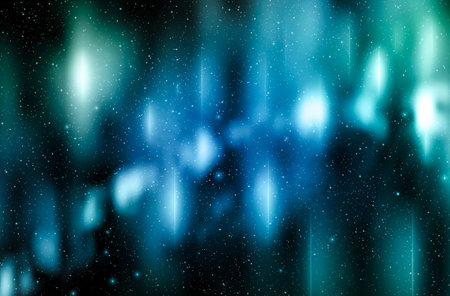 A space of the galaxy atmosphere with stars at dark background.の写真素材