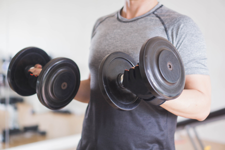 Men at the gym Exerciseの写真素材