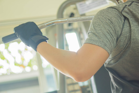 Men at the gym Exerciseの写真素材