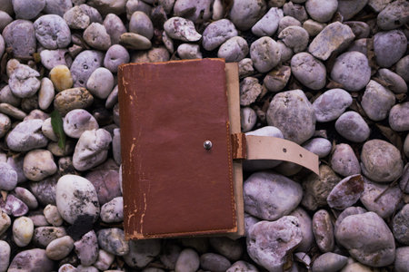 Old note book Natural background.