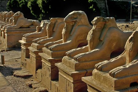 Karnak temple at Luxor - Thebes - Egyptの写真素材