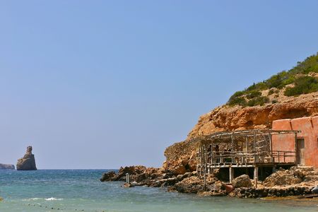 Ibiza beach - Cala Benirrasの写真素材