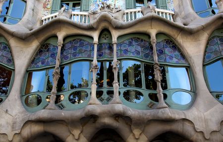 Casa Batllo - Antoni Gaudi - Barcelonaの写真素材