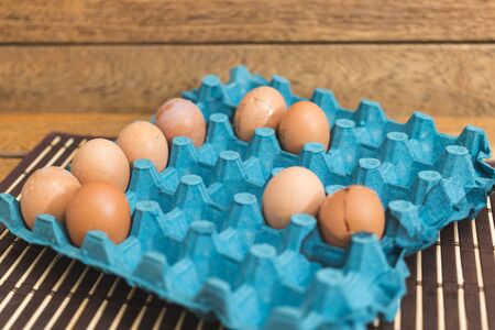 incomplete honeycomb and a broken eggの写真素材