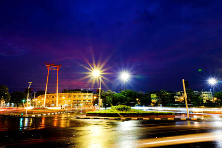 landmark in Bangkok PHRAM GIANT SWINGの写真素材