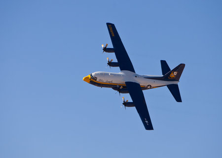 EL PASO – OCTOBER 22:  Fat Albert put on an aerial display at Fort Bliss, Biggs Airfield, during...