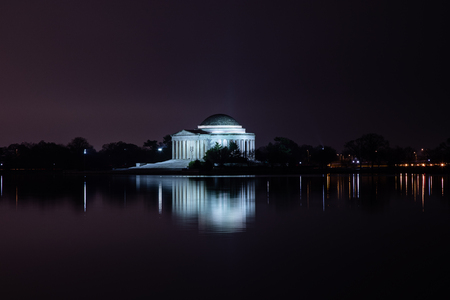 Jefferson Memorial at night - 8 March 2019のeditorial素材