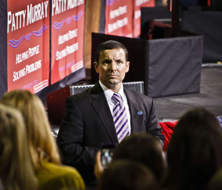 President Obama and Senator Patty Murray Get Out the Vote Rally, University of Washington, Seattle, Washington,10/21/2010のeditorial素材