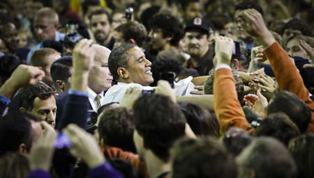 President Obama and Senator Patty Murray Get Out the Vote Rally, University of Washington, Seattle, Washington,10/21/2010のeditorial素材