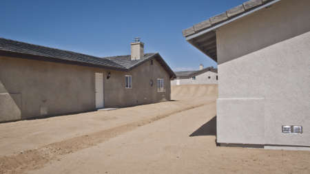 A Desert Housing Development, Twentynine Palms, CA.のeditorial素材