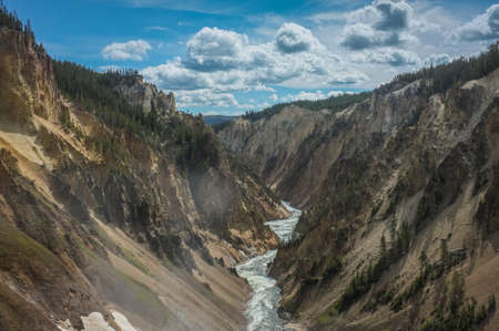 Yellowstone River CanyonYellowstone National Parkの写真素材