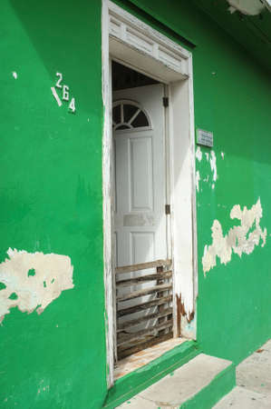 caribbean door detailの写真素材